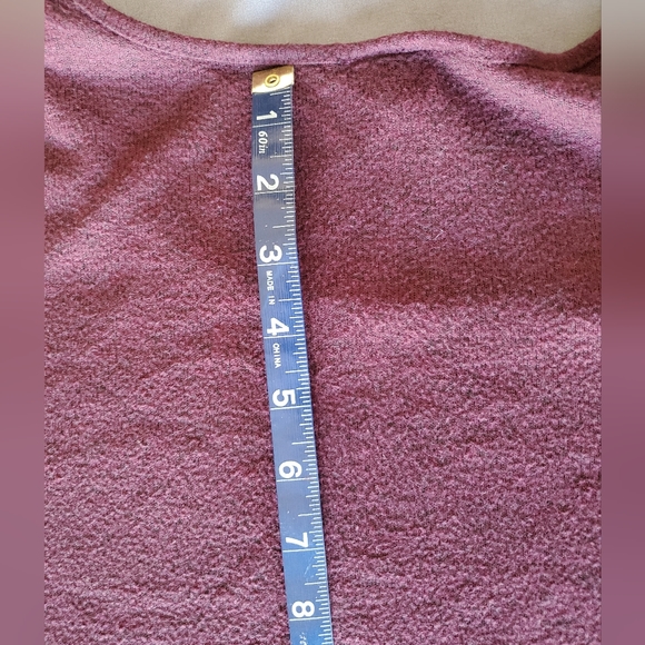 I.N Studio Women's Maroon Long Sleeve Round Neck Top Size 2X - Picture 10 of 11